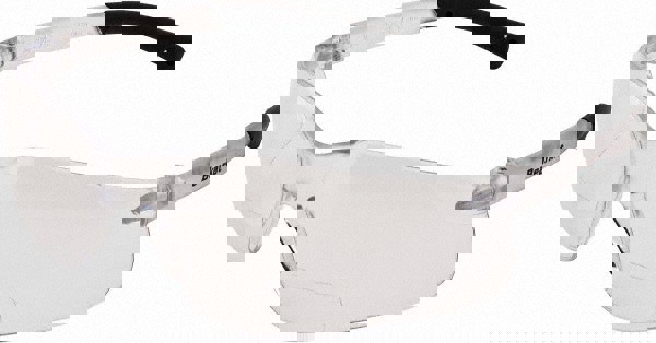 Magnifying Safety Glasses: +2.5, Clear Lenses, Scratch Resistant, ANSI Z87.1+